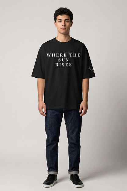 Horizon / Black / Oversized Tee