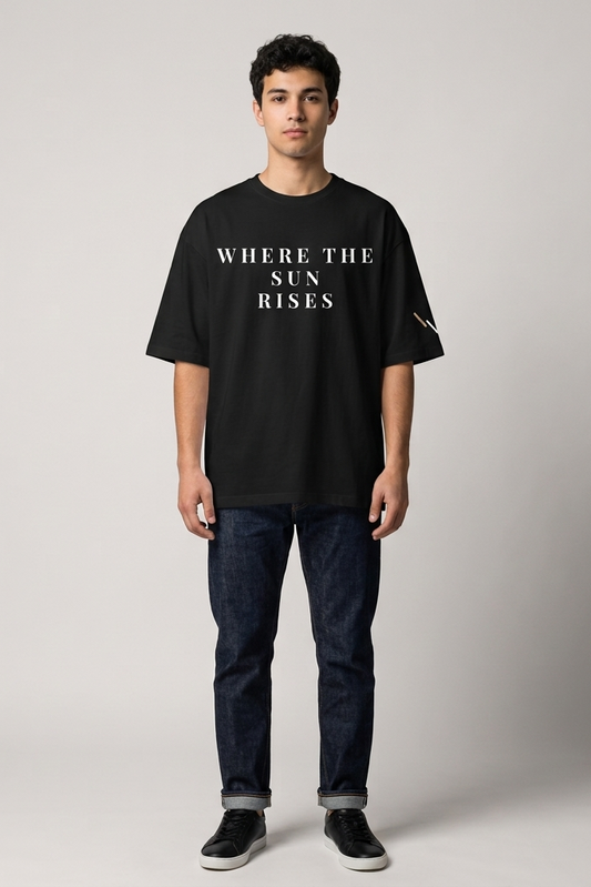 Horizon / Black / Oversized Tee