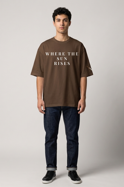 Horizon / Brown / Oversized Tee