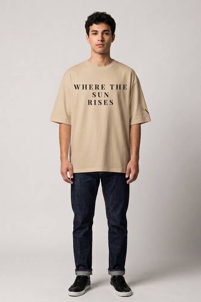 Horizon / Beige / Oversized Tee