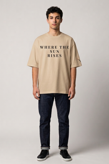 Horizon / Beige / Oversized Tee