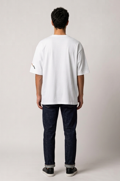 Horizon / White / Oversized Tee