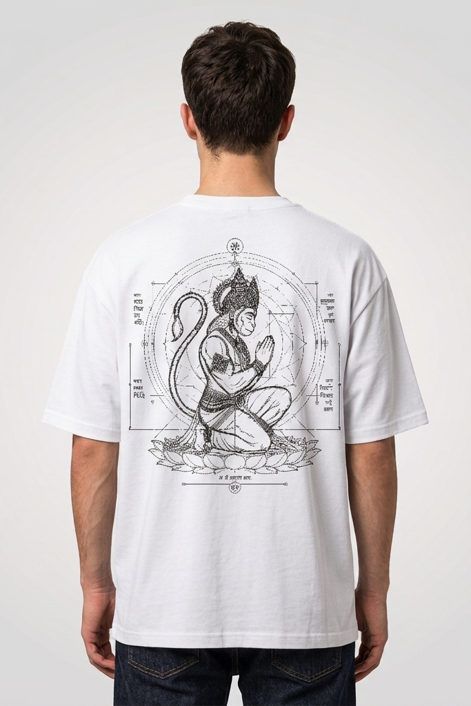 Ramdoot / White / Oversized Tee