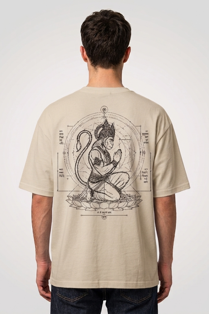 Ramdoot / Beige / Oversized Tee