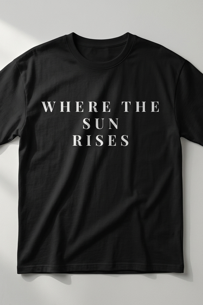 Horizon / Black / Oversized Tee