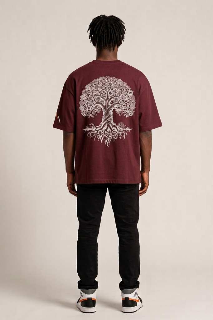 Heirloom / Maroon / Oversized Tee