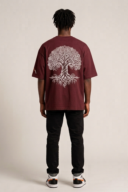 Heirloom / Maroon / Oversized Tee