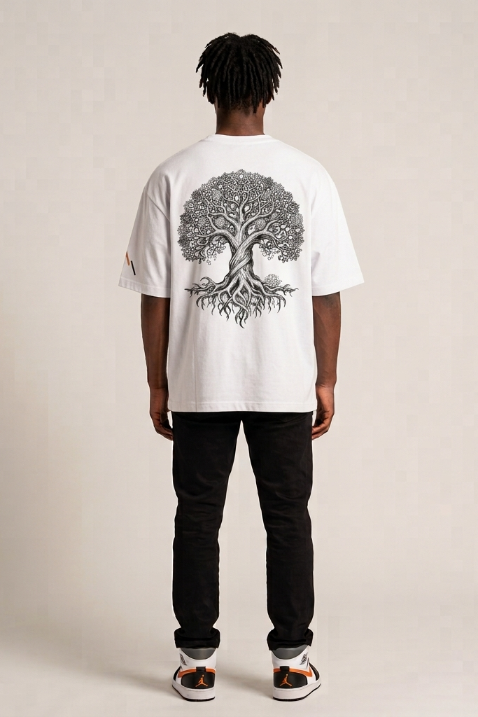 Heirloom / White / Oversized Tee