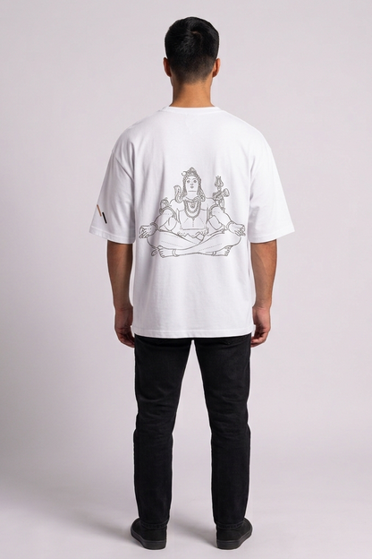 Stillness / White / Oversized Tee