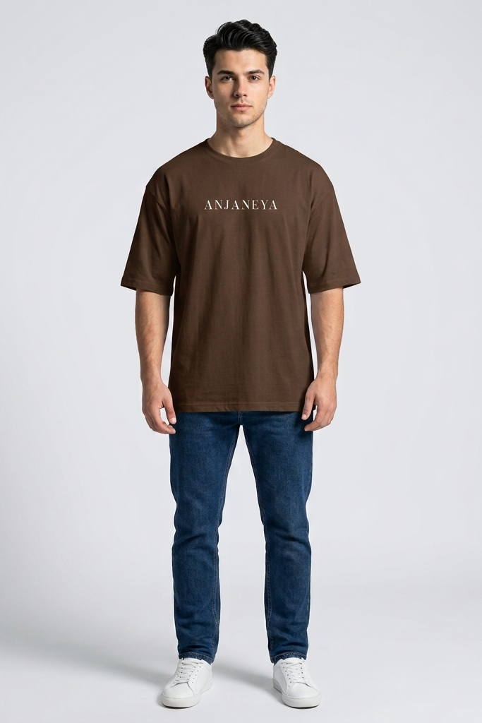 Anjaneya / Brown / Oversized Tee