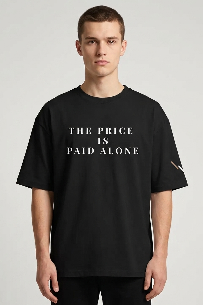 Solitude / Black / Oversized Tee