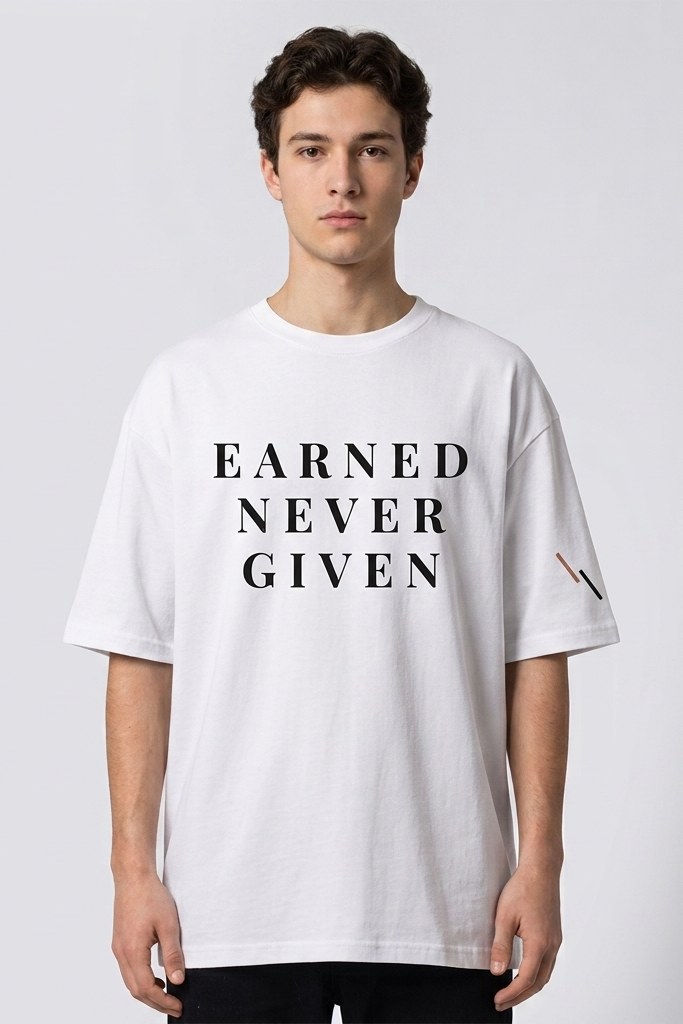 Forged / White / Oversized Tee