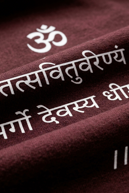 Savitri / Maroon / Oversized Tee