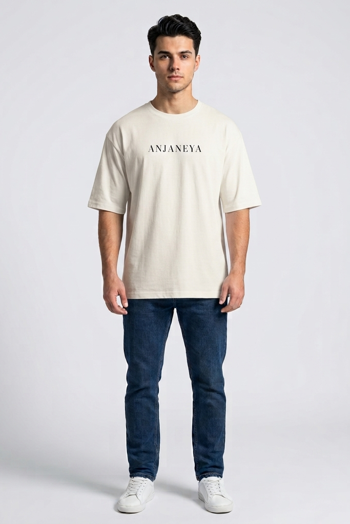 Anjaneya / Off-White / Oversized Tee