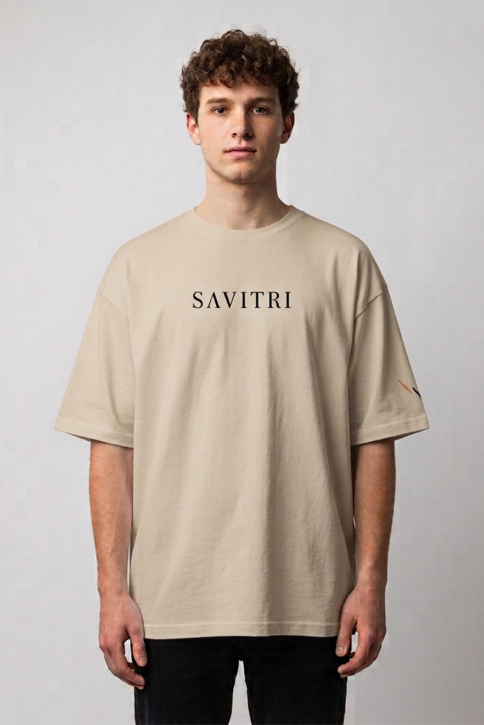 Savitri / Beige / Oversized Tee