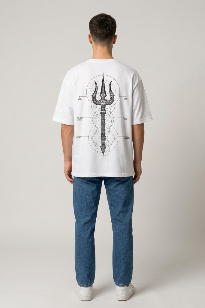 Triguna / White / Oversized Tee