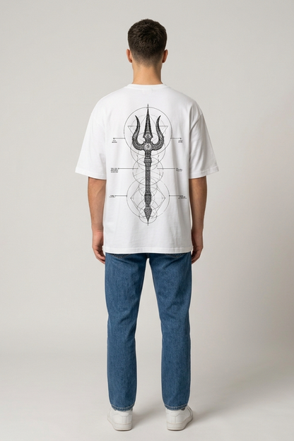 Triguna / White / Oversized Tee
