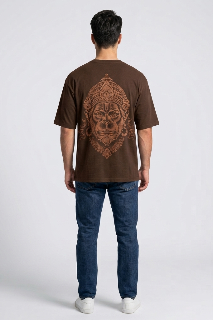 Anjaneya / Brown / Oversized Tee
