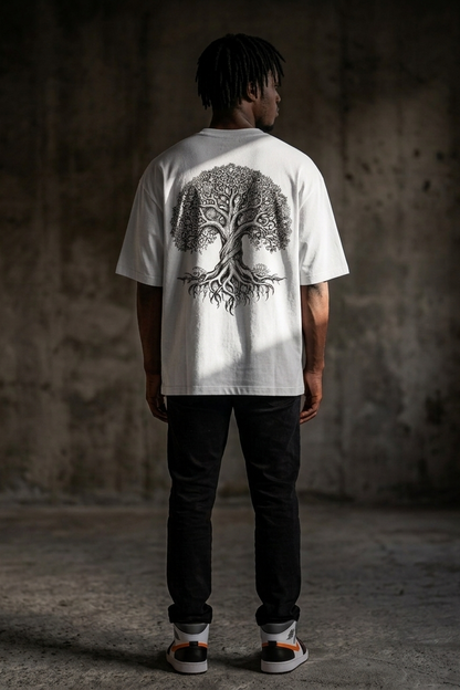 Heirloom / White / Oversized Tee