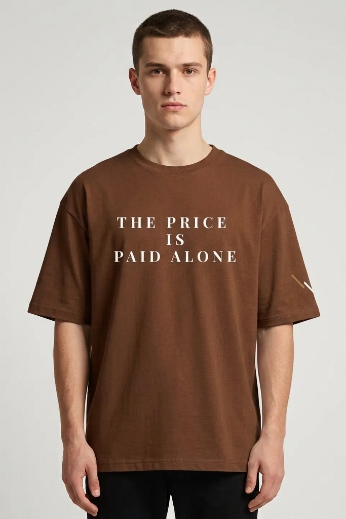 Solitude / Brown / Oversized Tee