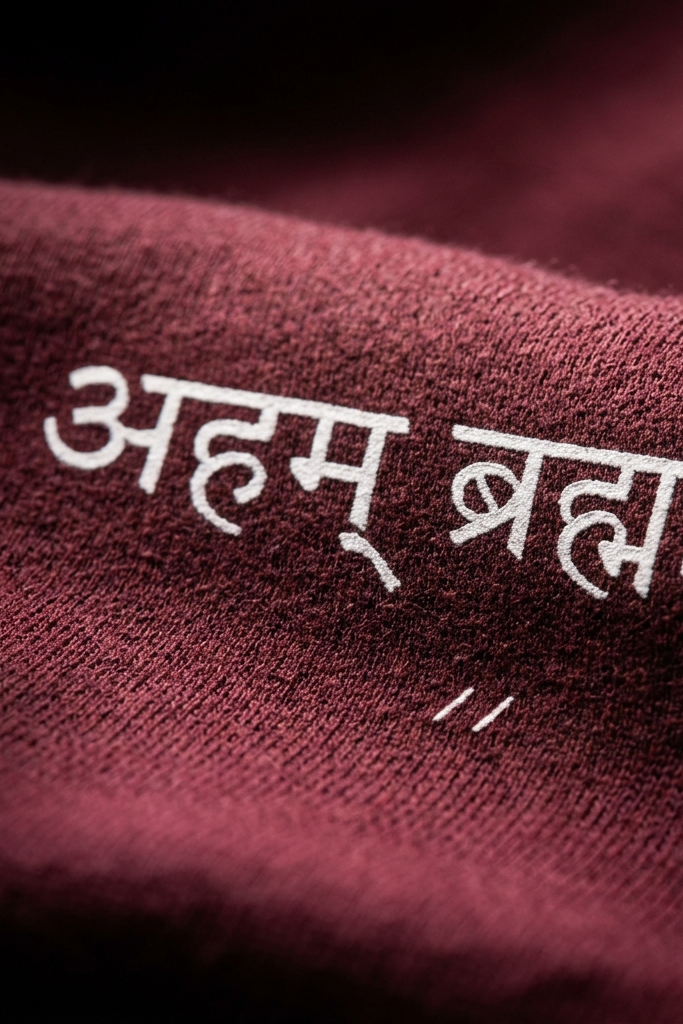Advaita / Maroon / Oversized Tee