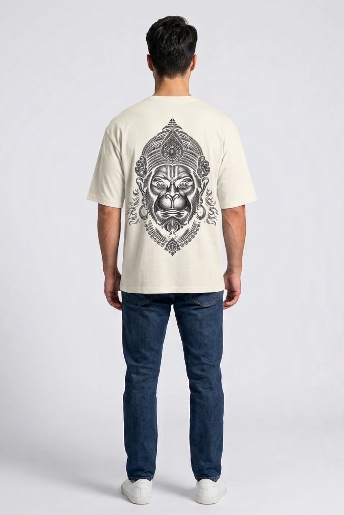 Anjaneya / Off-White / Oversized Tee