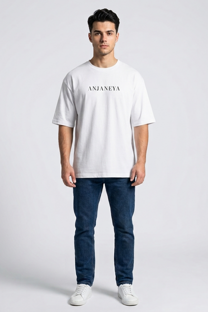 Anjaneya / White / Oversized Tee