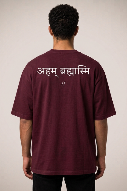 Advaita / Maroon / Oversized Tee