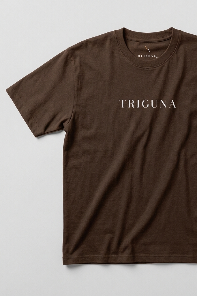 Triguna / Brown / Oversized Tee