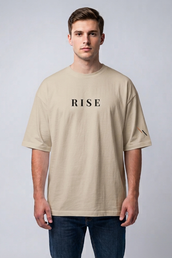 Rise / Beige / Oversized Tee