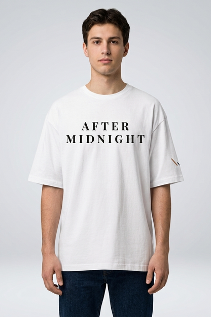After Midnight / White / Oversized Tee