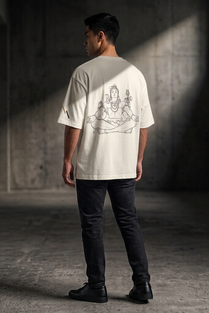 Stillness / Off-White / Oversized Tee