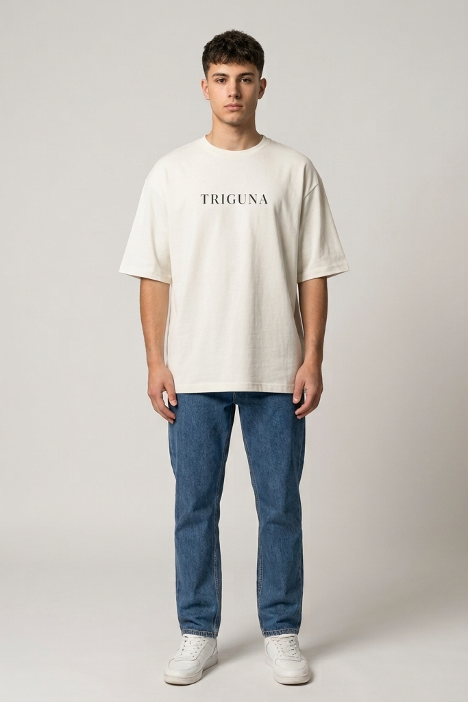Triguna / Off-White / Oversized Tee
