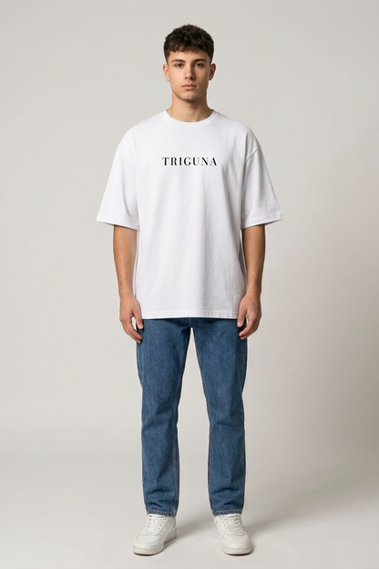 Triguna / White / Oversized Tee