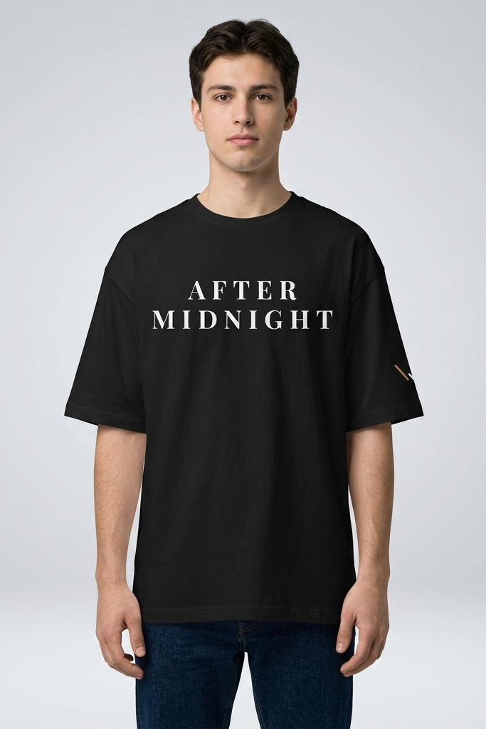 After Midnight / Black / Oversized Tee
