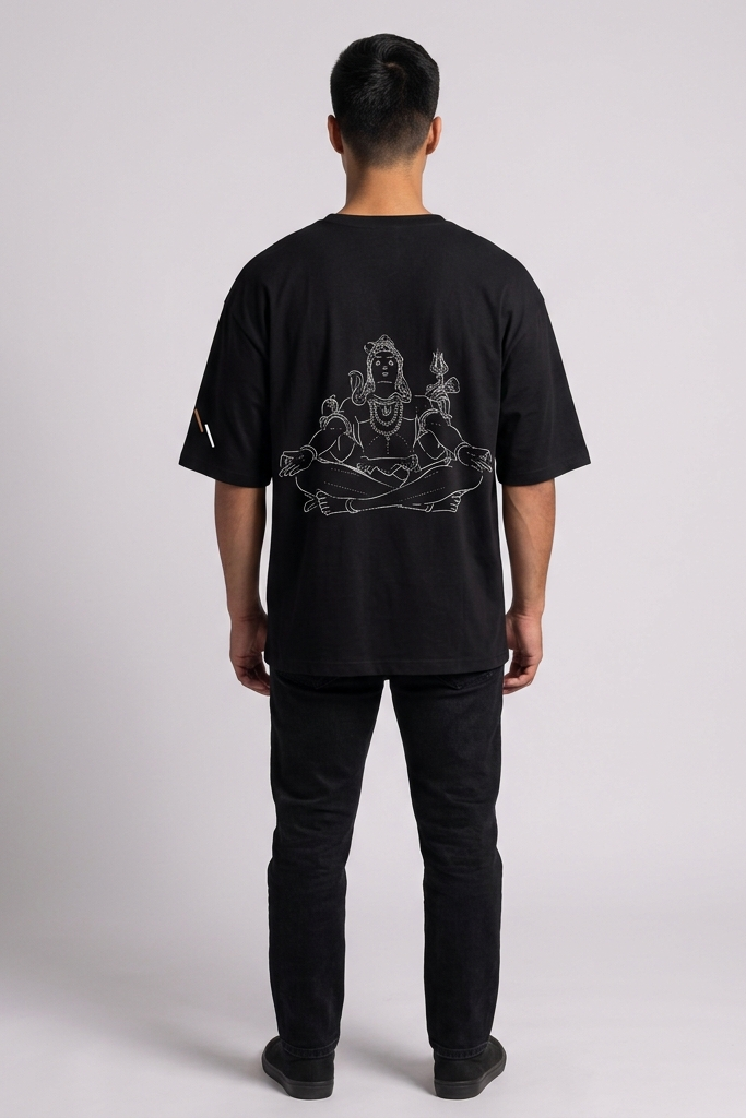 Stillness / Black / Oversized Tee