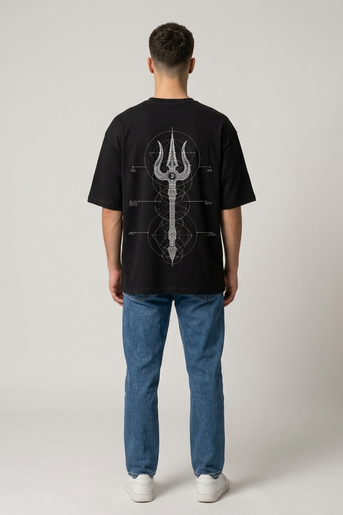 Triguna / Black / Oversized Tee