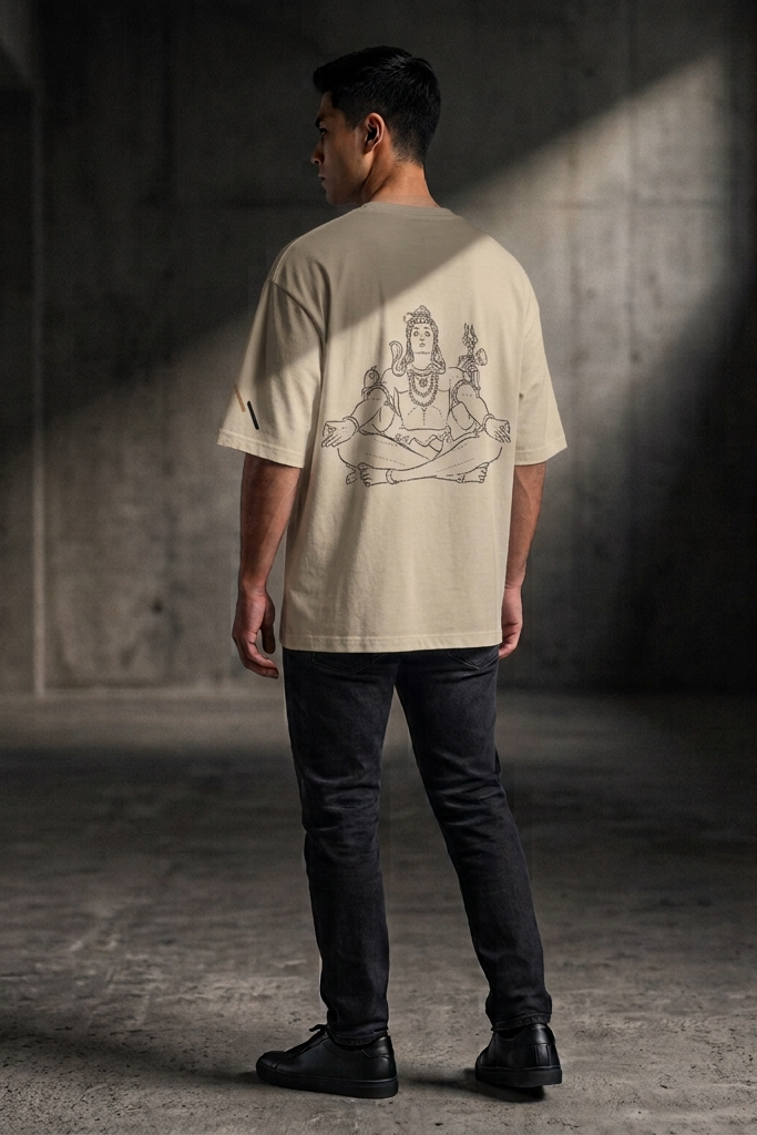 Stillness / Beige / Oversized Tee