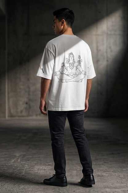 Stillness / White / Oversized Tee