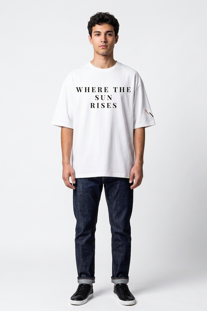 Horizon / White / Oversized Tee