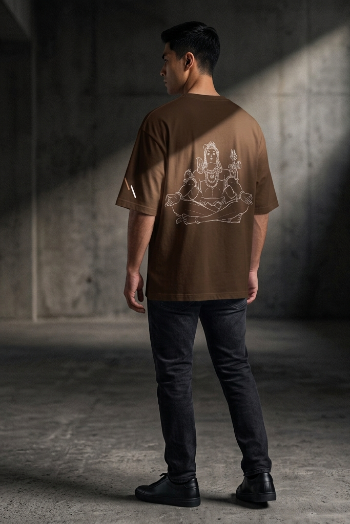 Stillness / Brown / Oversized Tee