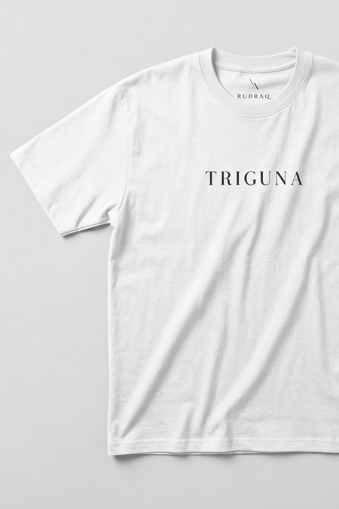 Triguna / White / Oversized Tee