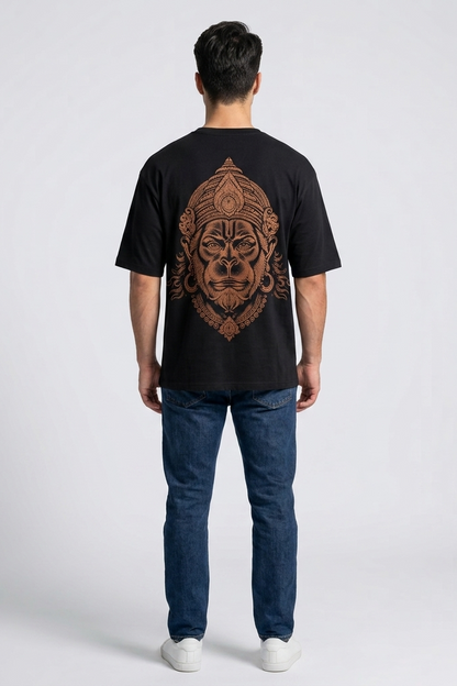 Anjaneya / Black / Oversized Tee