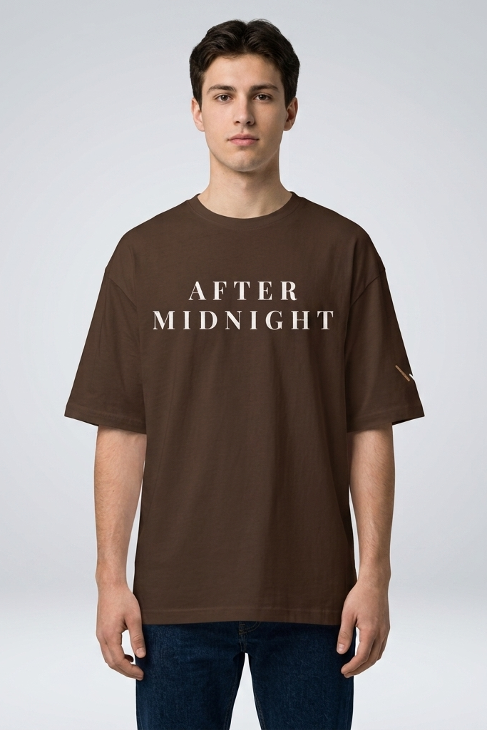 After Midnight / Brown / Oversized Tee