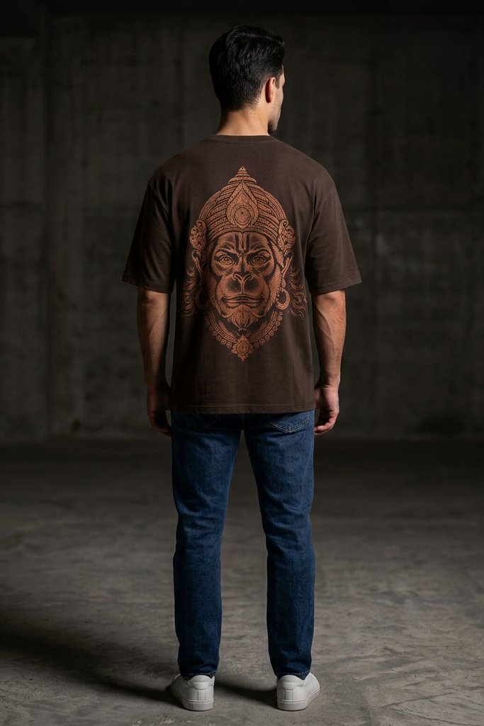 Anjaneya / Brown / Oversized Tee