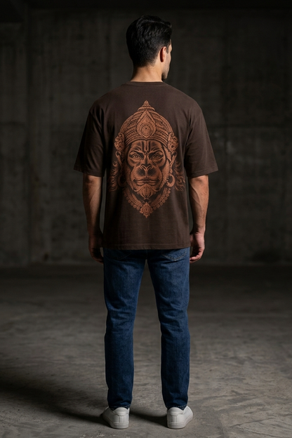 Anjaneya / Brown / Oversized Tee