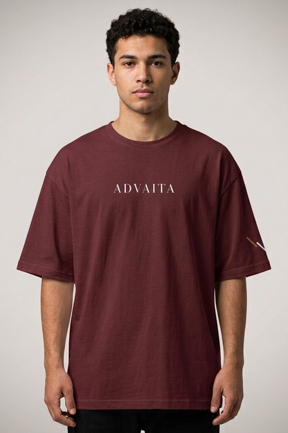 Advaita / Maroon / Oversized Tee