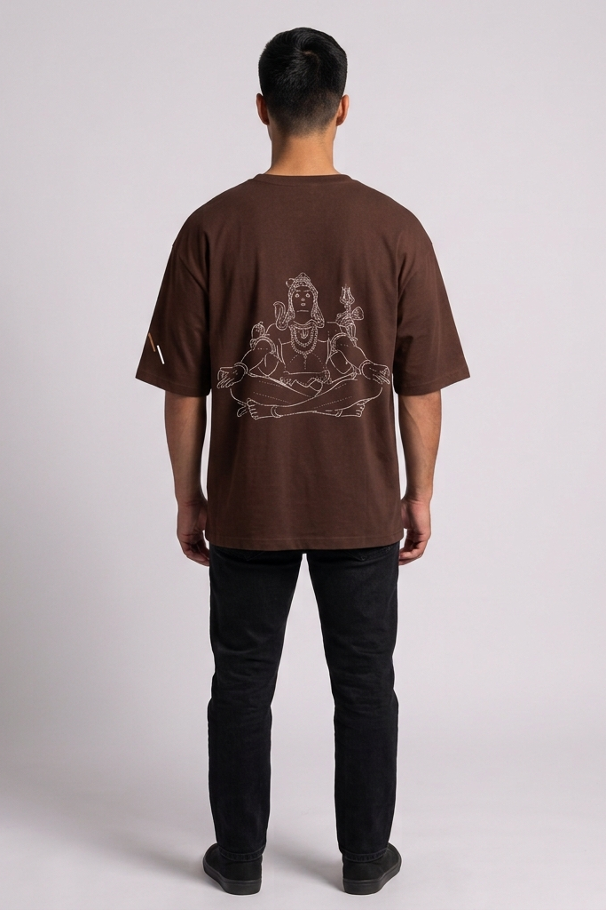 Stillness / Brown / Oversized Tee