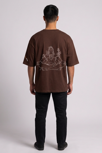 Stillness / Brown / Oversized Tee