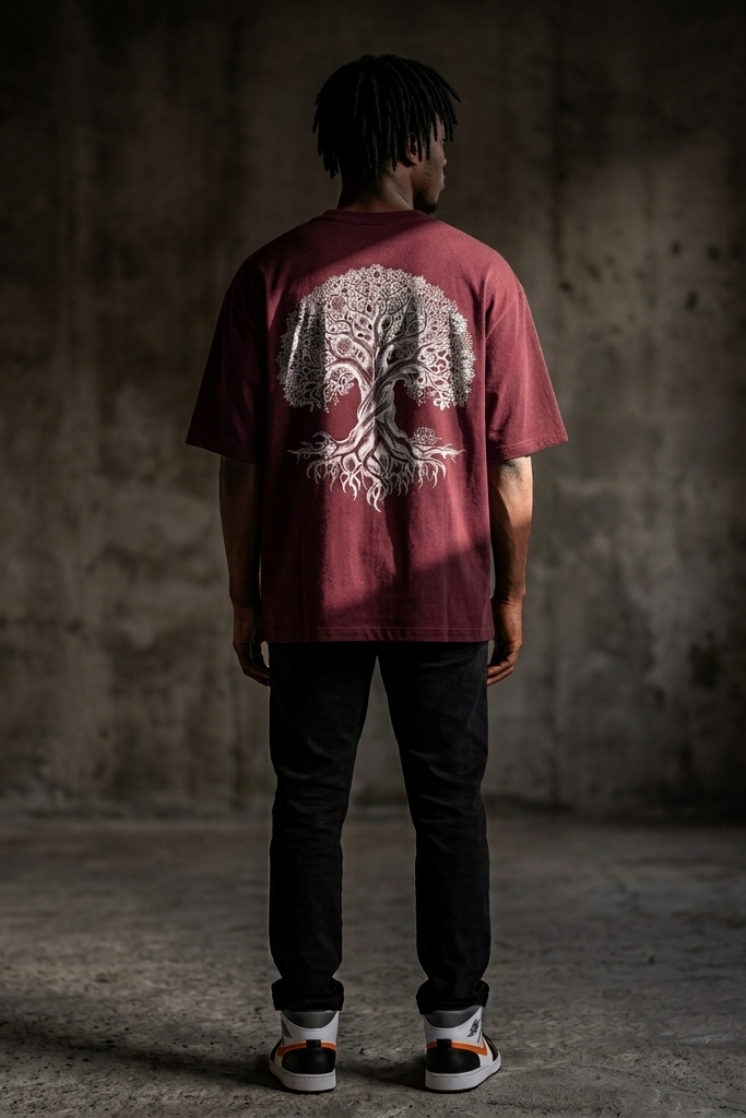 Heirloom / Maroon / Oversized Tee